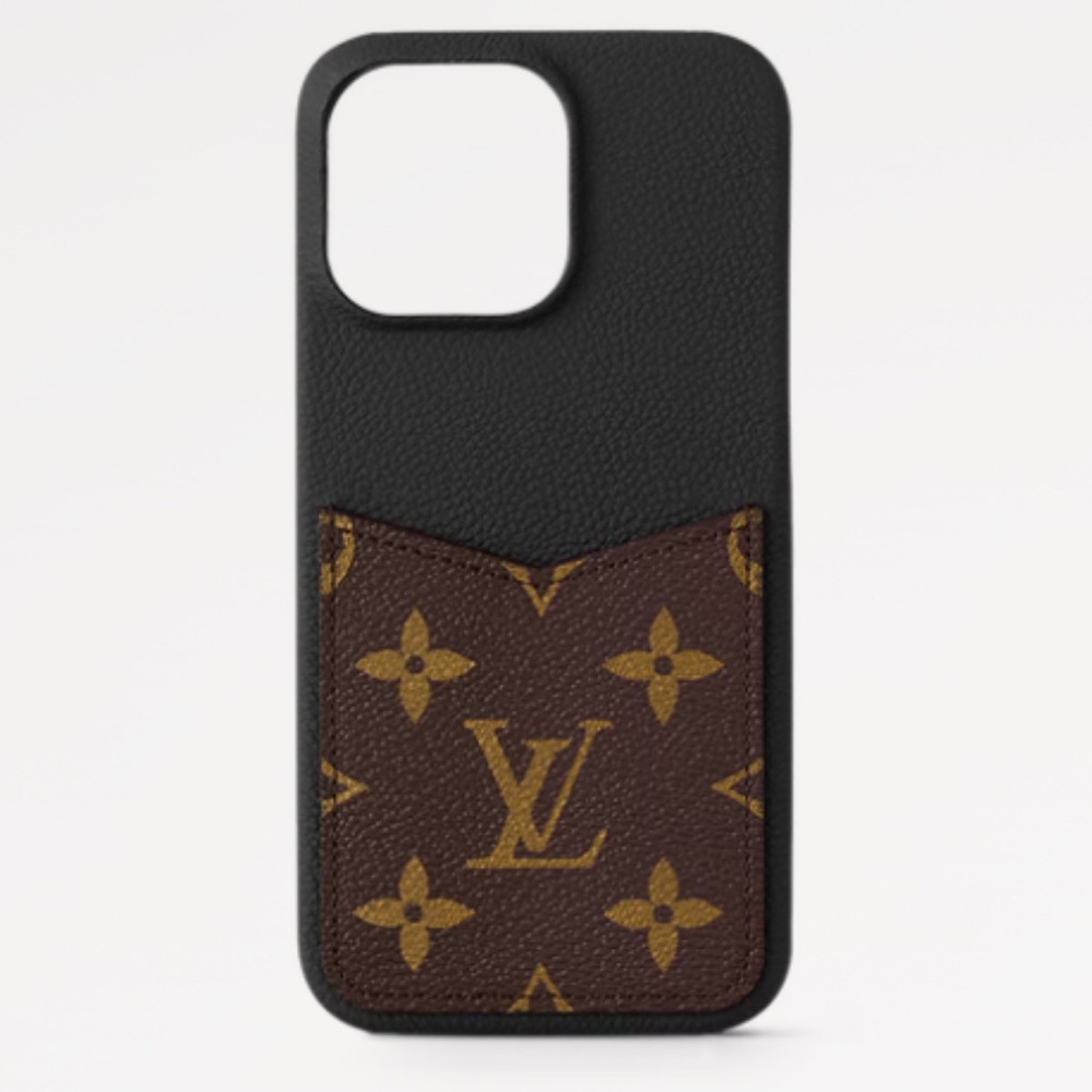 Louis Vuitton Black and Brown Monogram Phone Case